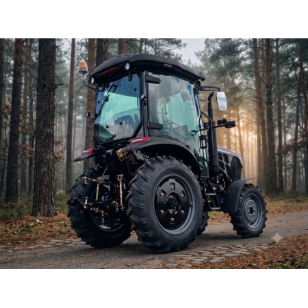 Трактор TERRA FORCE 554 LUX Pro — Професійний міні-трактор 50 к.с. з люксовою кабіною, кондиціонером та камерами 360°